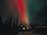 The Aurora Borealis Colors the Sky Fotografie-Druck von Michael S. Quinton