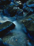 A Small Creek Rushs over a Rocky Streambed Photographic Print by James P. Blair