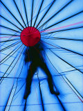 The Figure of a Person is Silhouetted Atop a Hot-Air Balloon Photographic Print by Monika Klum