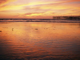 Pismo Beach and Pier at Sunset Photographic Print by Michael S. Lewis