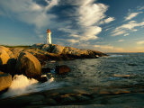 Scenic View of the Rocky Coastline Near Peggys Cove Photographic Print by James P. Blair