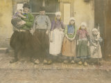 Early 20Th-Century Portrait of a Dutch Fisherman and His Family Photographic Print by George King