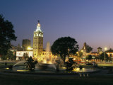 Der Plaza in Kansas City bei Nacht Fotografie-Druck von Michael S. Lewis