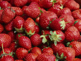 Close View of Freshly Picked Strawberries Photographic Print by Brian Gordon Green