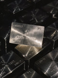 Close-up of Platinum Ingots Bearing the Made in the Ussr Symbol Photographic Print by Cotton Coulson