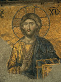 A Mosaic of Jesus at St. Sophia Hagia in Istanbul Photographie