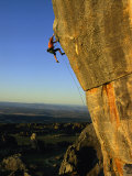 Todd Skinner Climbs a Large Rock Face at the Rocklands Photographic Print by Bill Hatcher
