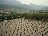 Children Practice Kung Fu in a Courtyard at the Ta Gou Academy Photographic Print by Eightfish 