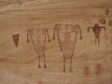 Indian Pictographs on a Sandstone Wall Photographie par Ira Block