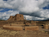 View of the Kiva and Church at Pecos National Historical Park Photographic Print by Ira Block