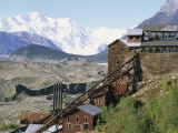 Mount Blackburn Looms above Kennicott Mines Photographic Print by Rich Reid