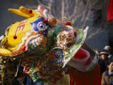 Dancing Dragon in a Chinese New Year Parade Photographic Print by Nadia M. B. Hughes
