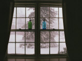 View Through a Window Looking out at the Snow Photographic Print by Stephen St. John