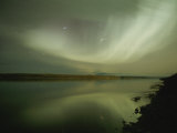 The Aurora Borealis Puts on a Light Show Above the Mackenzie River Photographic Print by Raymond Gehman