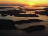 The San Juan Islands at Sunset Photographic Print by Phil Schermeister