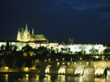 Evening View of the Skyline of Old Prague Photographic Print by Taylor S. Kennedy