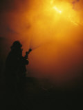 The Sewanee Volunteer Fire Department Practices Firefighting Photographic Print by Stephen Alvarez