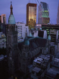 Buenos Aires Skyline at Dusk Fotografie-Druck von Pablo Corral Vega