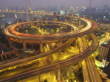 The Nanpu Bridge, Connecting Shanghai with the Pudong New Area Photographic Print by Eightfish 