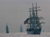 The United States Coast Guard Ship Eagle with Several Other Sailing Ships Fotografie-Druck von Medford Taylor
