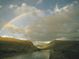 A Rainbow Arches over a Road in Mexico Photographie par Walter Meayers Edwards