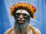 A Huli Tribesperson Smiles for the Camera Photographic Print by Jodi Cobb