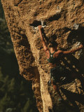 Escaladora en Smith Rocks, Oregón Lámina fotográfica por Mark Cosslett Escaladora en Smith Rocks, Oregón Lámina fotográfica por Mark Cosslett