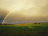 A Rainbow Appears over the Landscape Photographic Print by Jason Edwards