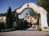 Carmel Mission, One of the Chain of Missions Founded by Father Junipero Serra Photographic Print by Joseph Baylor Roberts