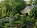 View of Barn and Grounds of Ashford Stud, a Prestigious Horse Farm Photographic Print by Melissa Farlow