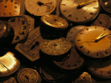 A Still Life of Old Watch Faces Photographic Print by Joel Sartore