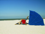 Beach Chair and Umbrella Photographic Print by Scott Sroka