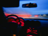 The Fast Track from the Back Seat of a Car Photographie par Stacy Gold