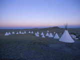 Teepees Sprinkle the Land in Choteau, Montana Photographie par O. Louis Mazzatenta
