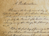 Close-up of a Copy of the Emancipation Proclamation Photographie par Todd Gipstein