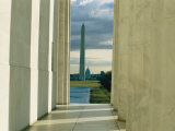 A View of the Washington Monument and the Capitol as Seen from the Lincoln Memorial Photographic Print by Sisse Brimberg