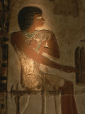 A Stone Relief Depicts a Member of Ancient Egyptian Royalty Photographic Print by Kenneth Garrett