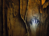 Negative Handprint Adorns the Wall of a Maya Cave in Belize Photographic Print by Stephen Alvarez