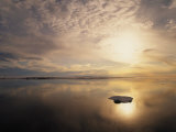 Clouds are Reflected in Wood Fjord by the Midnight Sun Photographic Print by Ralph Lee Hopkins