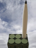 A Rocket on Display at the White Sands Missile Range Photographie par Jim Webb