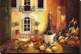 Kitchen in Tuscany Stretched Canvas Print by Karel Burrows Kitchen in Tuscany Stretched Canvas Print by Karel Burrows