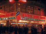 Busy Street Corner of Maxwell House and Mayflower Doughnuts Restaurant Photographic Print by Andreas Feininger