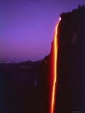 Firefall from Glacier Point at Yosemite National Park Photographic Print by Ralph Crane