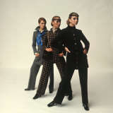 Female Models Wearing Pants Suit Fashions Designed by Yves Saint Laurent Photographie par Bill Ray