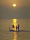 Sunset over the Calm Waters in Menemsha Bay, Martha's Vineyard Photographic Print by Alfred Eisenstaedt