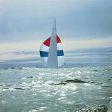 The Sailboat Nefertiti Competing in the America's Cup Trials Photographic Print by George Silk