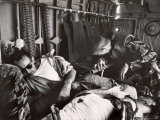 With 11 Bullet Holes in Its Skin and Its Radio Knocked Out, Yankee Papa 13 Heads For Da Nang Premium Photographic Print by Larry Burrows