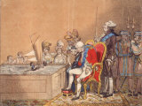 Illustration Showing "The King of Brobdingnag and Gulliver" from the Book "Gulliver's Travels" Photographic Print
