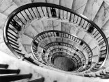 Elliptical Staircase in the Supreme Court Building Photographie par Margaret Bourke-White