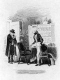 Illustration Depicting a Scene from the Charles Dickens Novel Martin Chuzzlewit Premium Photographic Print